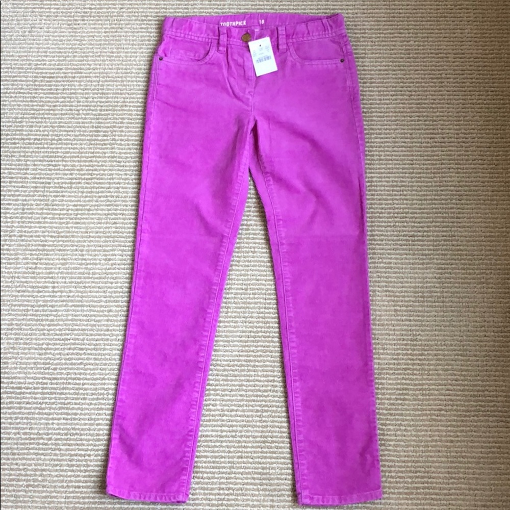 Crewcuts Girls Purple Toothpick Corduroy Jeans